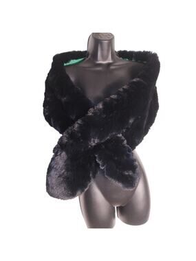Altar'd State Black Faux Fur Stole New with Tags